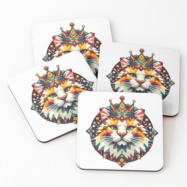 Item preview, Cute geometric colorful cats 23 designed and sold by slamnoah.