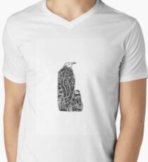 Abstract Penguins Men's V-Neck T-Shirt