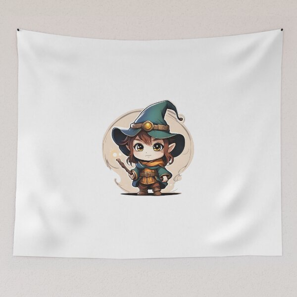 Item preview, Halfling Wizard Chibi designed and sold by The-Chibi-Store.