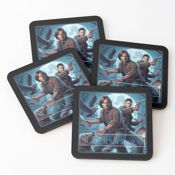 Item preview, Supernatural - Original Artwork by me - 5 of 9 Collection - collage of Sam and Dean Winchester fighting evil. designed and sold by Sunflower5576.