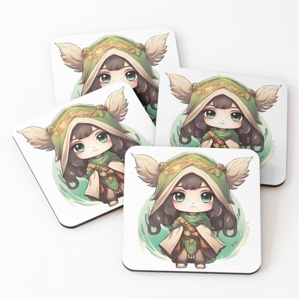 Artikelvorschau, Menschlicher Druide Chibi entworfen und verkauft von The-Chibi-Store.