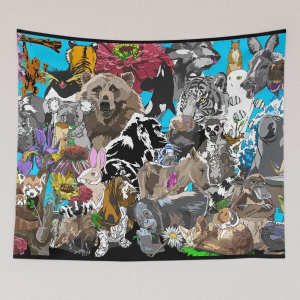 Item preview, Lots of Animals | Gift for Animal Lover designed and sold by Marian Murdoch.
