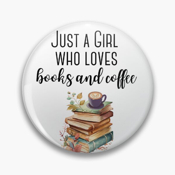 Item preview, Just a girl who loves books and coffee designed and sold by Oreo2020 Creations.