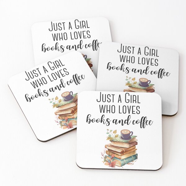 Item preview, Just a girl who loves books and coffee designed and sold by Oreo2020 Creations.