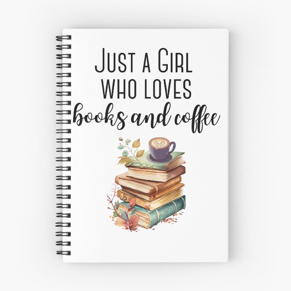 Item preview, Just a girl who loves books and coffee designed and sold by Oreo2020 Creations.