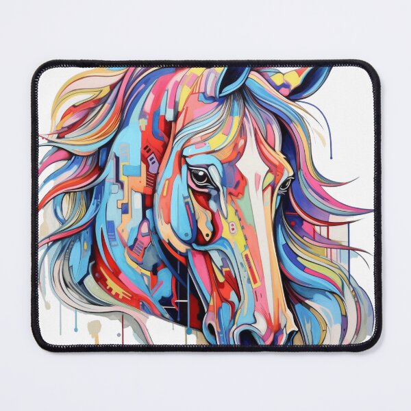 Item preview, Vibrational Essence: Colorful Horse Portrait designed and sold by MateLDN.