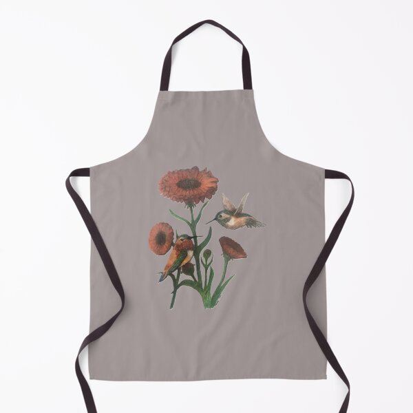 Item preview, Hummingbird Pair Among Orange Calendula Flower (October Birth Flower) designed and sold by OdomArt.
