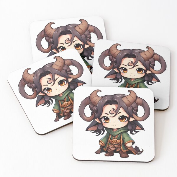 Artikelvorschau, Tiefling Druide Chibi entworfen und verkauft von The-Chibi-Store.