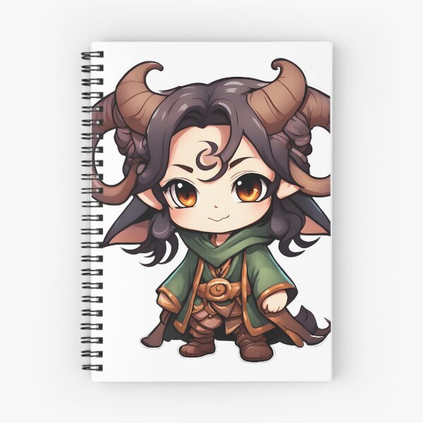 Item preview, Tiefling Druid Chibi designed and sold by The-Chibi-Store.