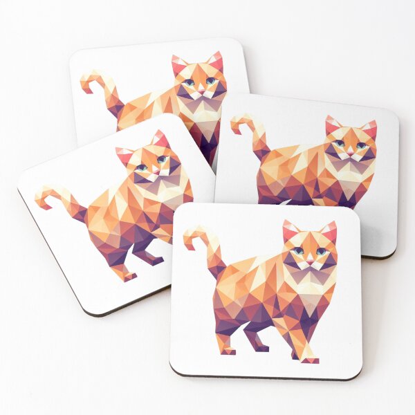Item preview, Cute geometric colorful cats 26 designed and sold by slamnoah.