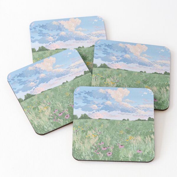 Item preview, Cotton Sky Flower Field  designed and sold by vickykuprewicz.