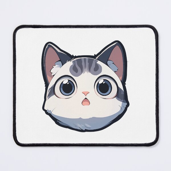 Item preview, Cute Kawaii American Shorthair Cat Surprised Kitty designed and sold by CozyKawaiiArt.