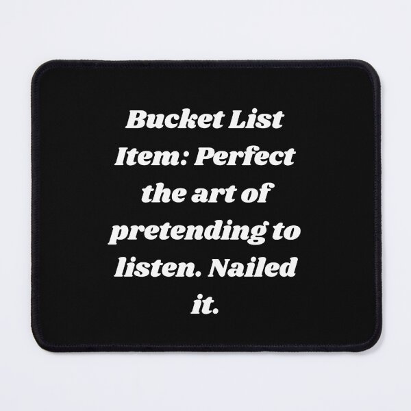 Item preview, BUCKET LIST designed and sold by carlos crane.
