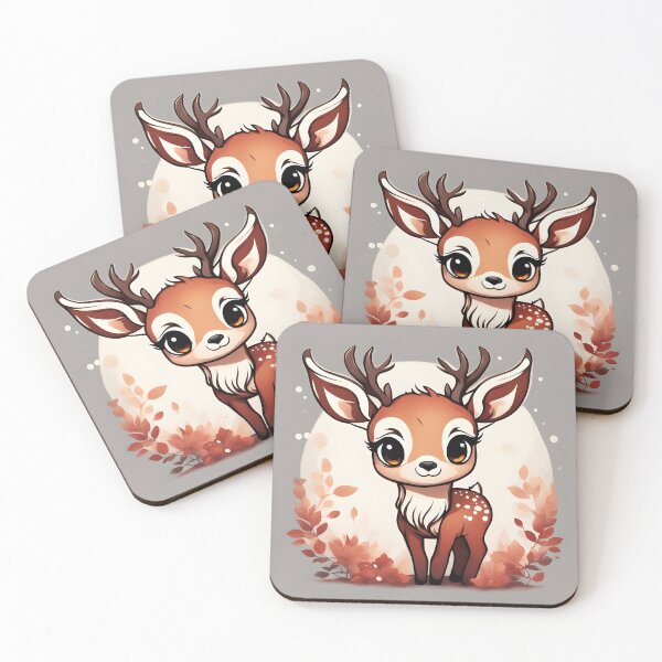 Item preview, Red Deer Chibi With Background designed and sold by The-Chibi-Store.