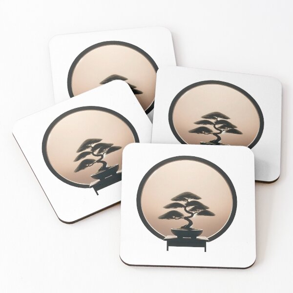 Item preview, Bonsai Tree, Stylized Japanese Enso zen designed and sold by Truck Stop One.