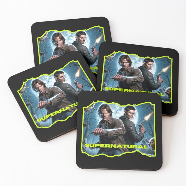 Item preview, Supernatural - Original Artwork by me - 4 of 9 Collection - collage of Sam and Dean Winchester fighting evil. designed and sold by Sunflower5576.