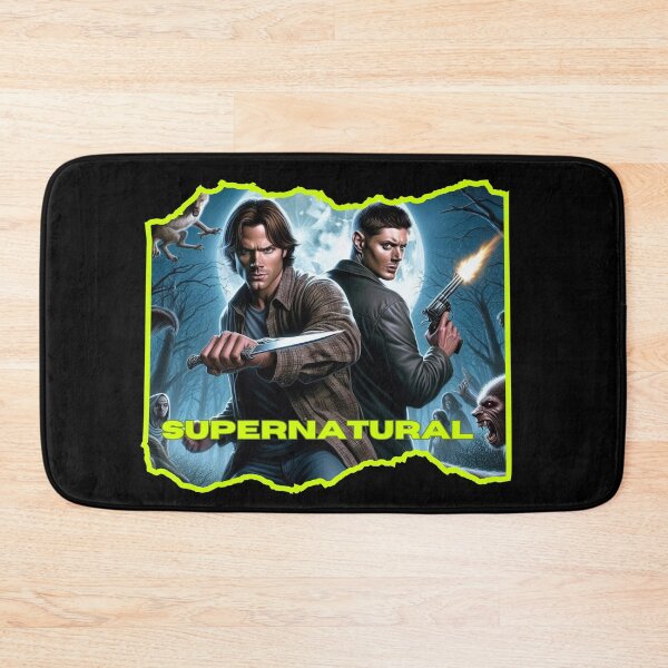 Item preview, Supernatural - Original Artwork by me - 4 of 9 Collection - collage of Sam and Dean Winchester fighting evil. designed and sold by Sunflower5576.