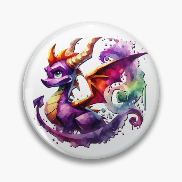 Item preview, Watercolor Spyro - Whimsical Magic of the Playful Dragon designed and sold by MnDShirts.