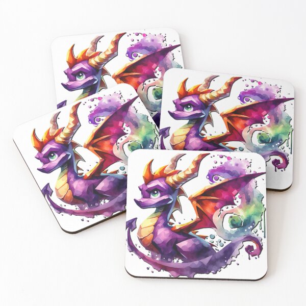Item preview, Watercolor Spyro - Whimsical Magic of the Playful Dragon designed and sold by MnDShirts.