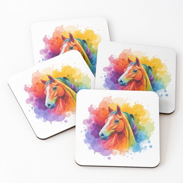 Item preview,  Abstract Horse in Rainbow Colors - Gifts For Horse Fan designed and sold by AniArtPL.