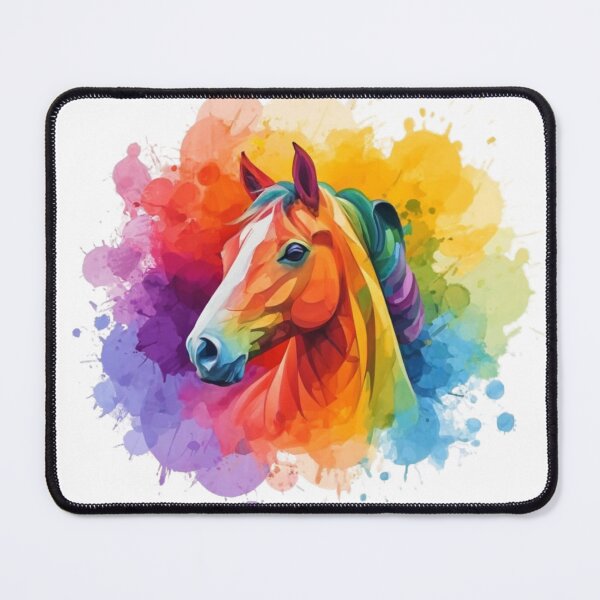 Item preview, Abstract Horse in Rainbow Colors - Gifts For Horse Fan designed and sold by AniArtPL.