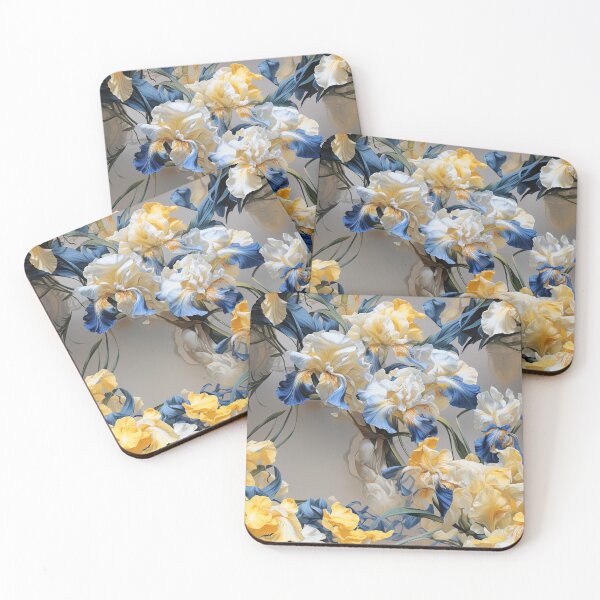 Item preview, Iris Tile 14: Royal Palette Velvet Kisses in Golden Sunbeams and Purple Fire designed and sold by TheBrainArt.