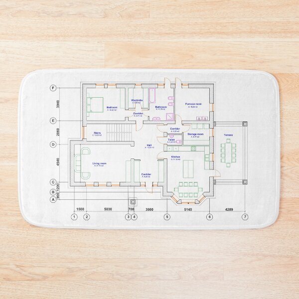 Item preview, Vector apartment floor plan or layout designed and sold by Familyshmot.