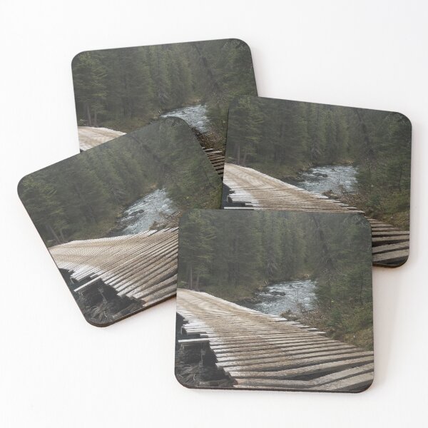 Item preview, Wooden Bridge over River Chugach State Park Alaska Photographic Print designed and sold by Neeshki.