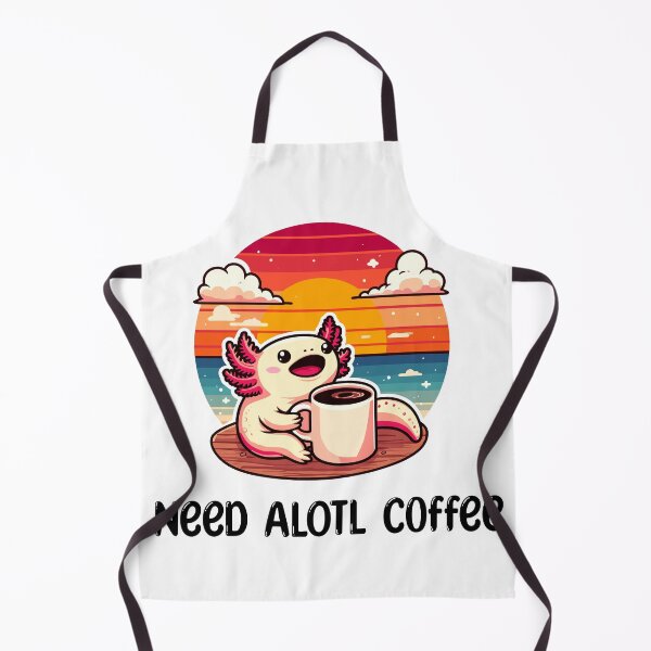 Item preview, Cute Axolotl Coffee Lover designed and sold by DinoKate.