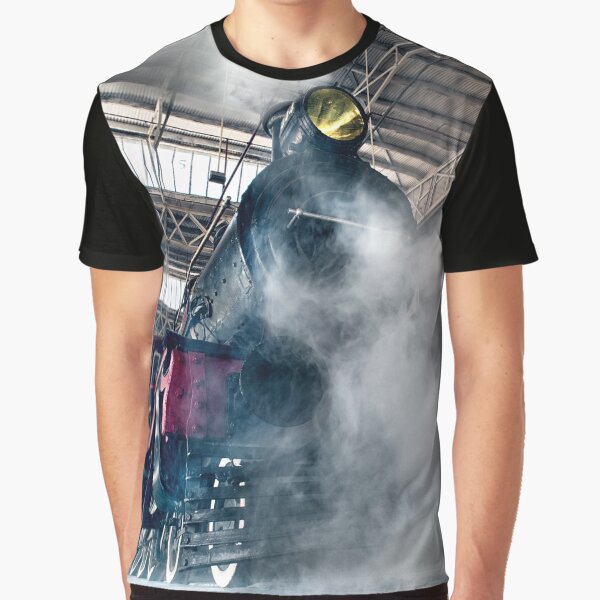 Steam Locomotive Graphic T-Shirt