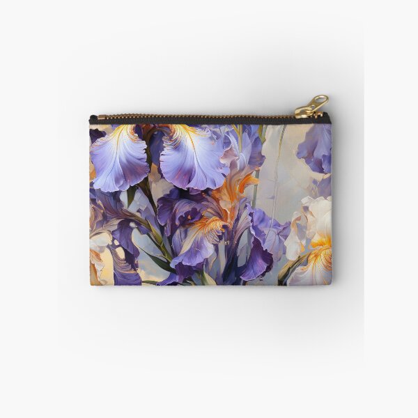 Item preview, Iris Tile 15: Royal Palette Velvet Kisses in Golden Sunbeams and Purple Fire designed and sold by TheBrainArt.
