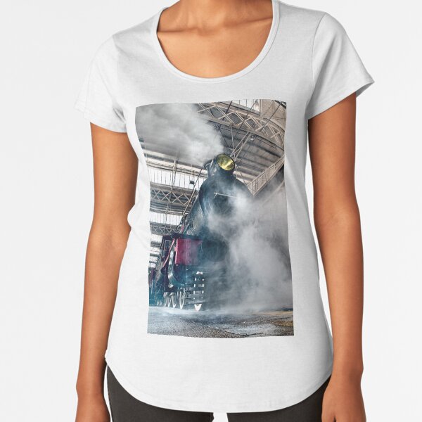 Steam Locomotive Premium Scoop T-Shirt