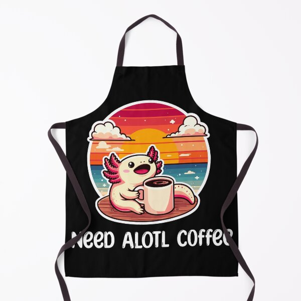 Item preview, Kawaii Axolotl Coffee Lover designed and sold by DinoKate.