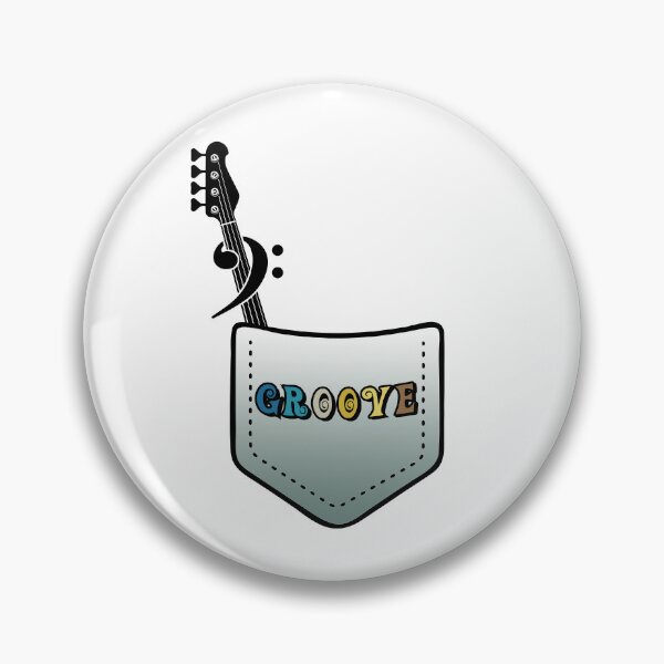 Item preview, BASS PLAYER - GROOVE IN THE POCKET black designed and sold by KoolDsignsMUSIC.