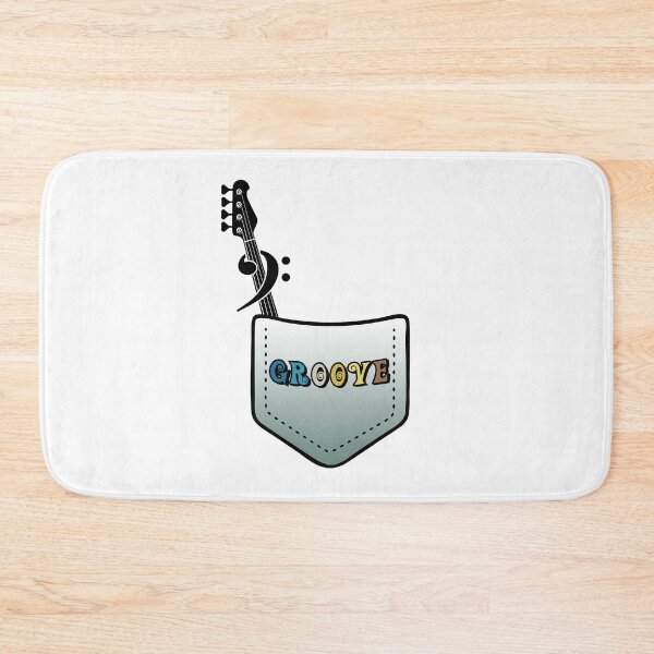 Item preview, BASS PLAYER - GROOVE IN THE POCKET black designed and sold by KoolDsignsMUSIC.