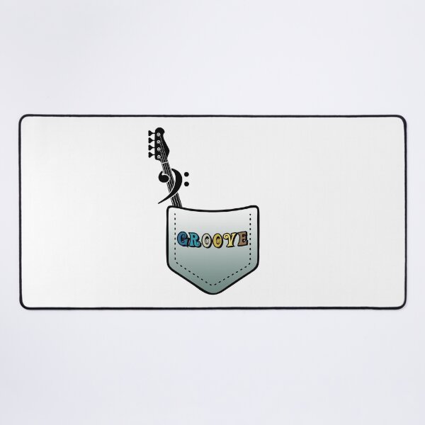 Item preview, BASS PLAYER - GROOVE IN THE POCKET black designed and sold by KoolDsignsMUSIC.