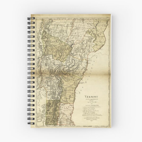 Item preview, Map of Vermont by Carl Ernst Bohn (1796) designed and sold by allhistory.