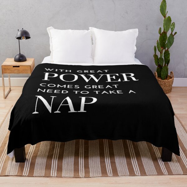 Item preview, With Great Power Comes Great Need To Take A Nap designed and sold by MushroomHut.