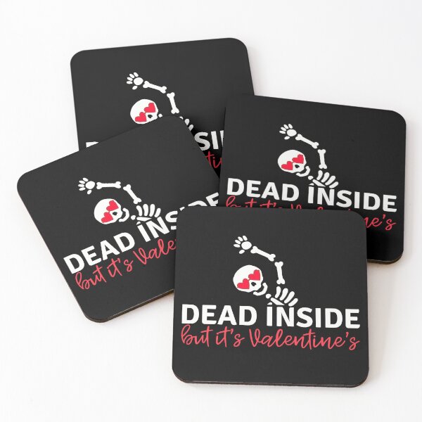 Item preview, Anti Valentine's Day Funny and sarcastic Skeleton Dead Inside but it's Valentine's designed and sold by TheVirtualSpace.