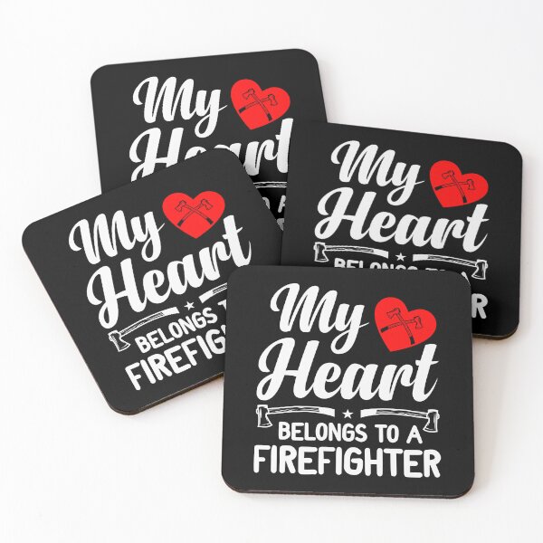 Item preview, My heart belongs to a firefighter designed and sold by Anniebuh.