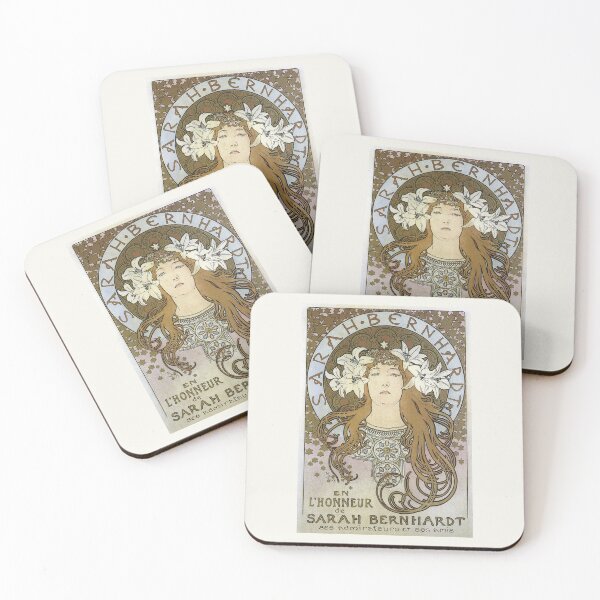 Item preview, En l’Honneur de Sarah Bernhardt, by Alphonse Mucha. (Original colors) designed and sold by MINDTHECHERRY.