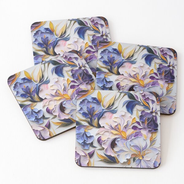Item preview, Iris Tile 18: Royal Palette Velvet Kisses in Golden Sunbeams and Purple Fire designed and sold by TheBrainArt.