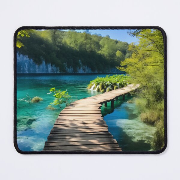 Item preview, A wooden bridge over water designed and sold by johndesign88.