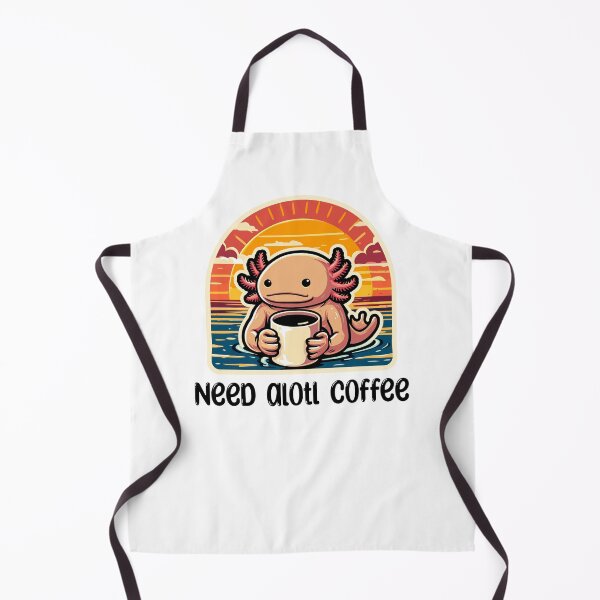 Item preview, Cute Axolotl Coffee Lover designed and sold by DinoKate.