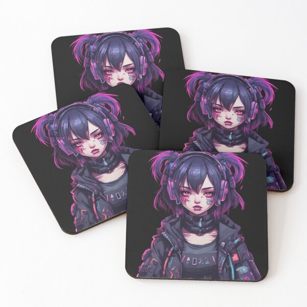 Item preview, Young Cyberpunk Girl, Manga Style, Character Design  designed and sold by Burn-Ego.