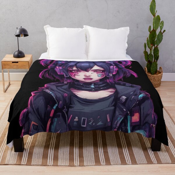 Item preview, Young Cyberpunk Girl, Manga Style, Character Design designed and sold by Burn-Ego.