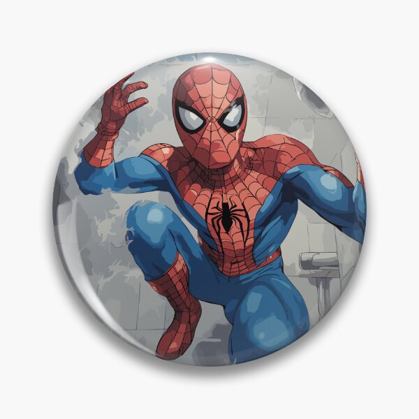 Item preview, Web-Slinging Spider: Spidey web-slinger Hilarious Toilet Paper roll across the bathroom  designed and sold by SpideyUniversz.