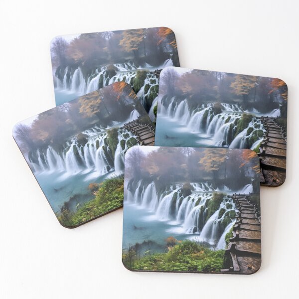 Item preview, A waterfall with a path leading to it designed and sold by johndesign88.