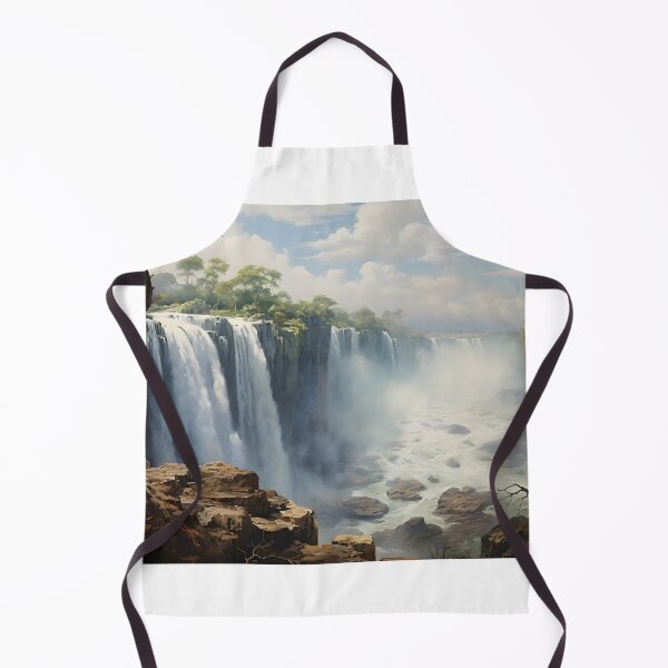 Item preview, A waterfall with trees and rocks designed and sold by johndesign88.