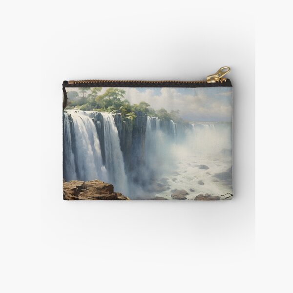 Item preview, A waterfall with trees and rocks designed and sold by johndesign88.
